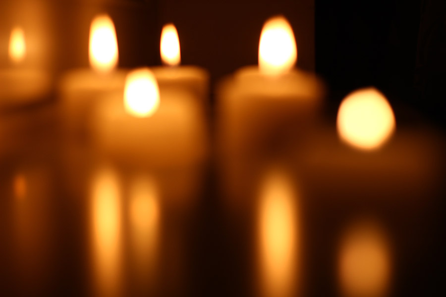 Candles lit in memory of our children